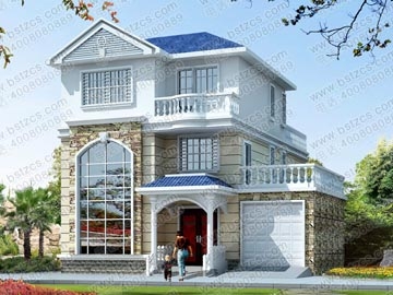 農(nóng)村三層帶露臺自建房屋設計圖_別墅圖紙超市,農(nóng)村房屋設計圖