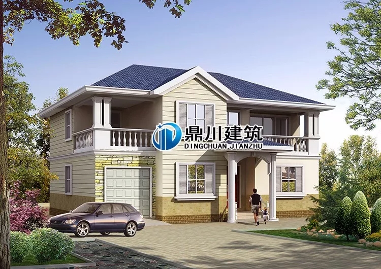 主體37萬的二層自建房設(shè)計(jì)，實(shí)拍美到爆，配上歐式構(gòu)件更有檔次！