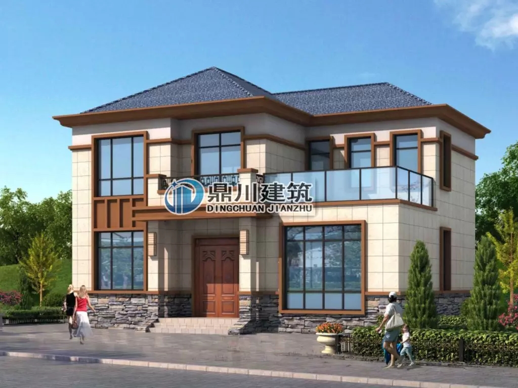 【新品】12×9 二層帶堂屋露臺經濟型小別墅，回村建只要26萬！